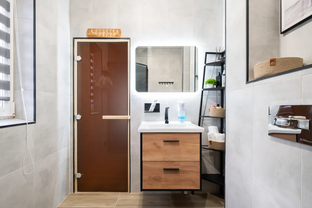 Гостевой дом у леса с чаном и сауной