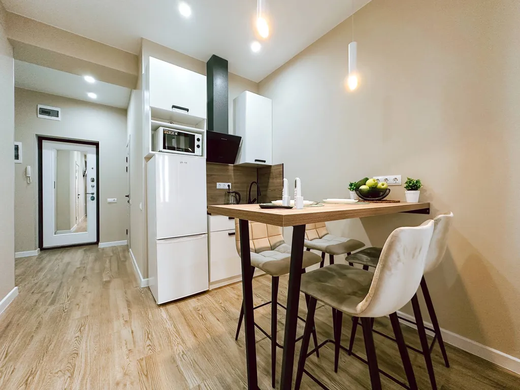 Однокомнатная квартира с видом на город