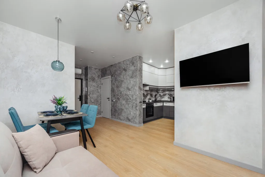 Квартира Квартира Уютная евродвушка в современном ЖК, с закрытой территорией, парковкой — Сириус