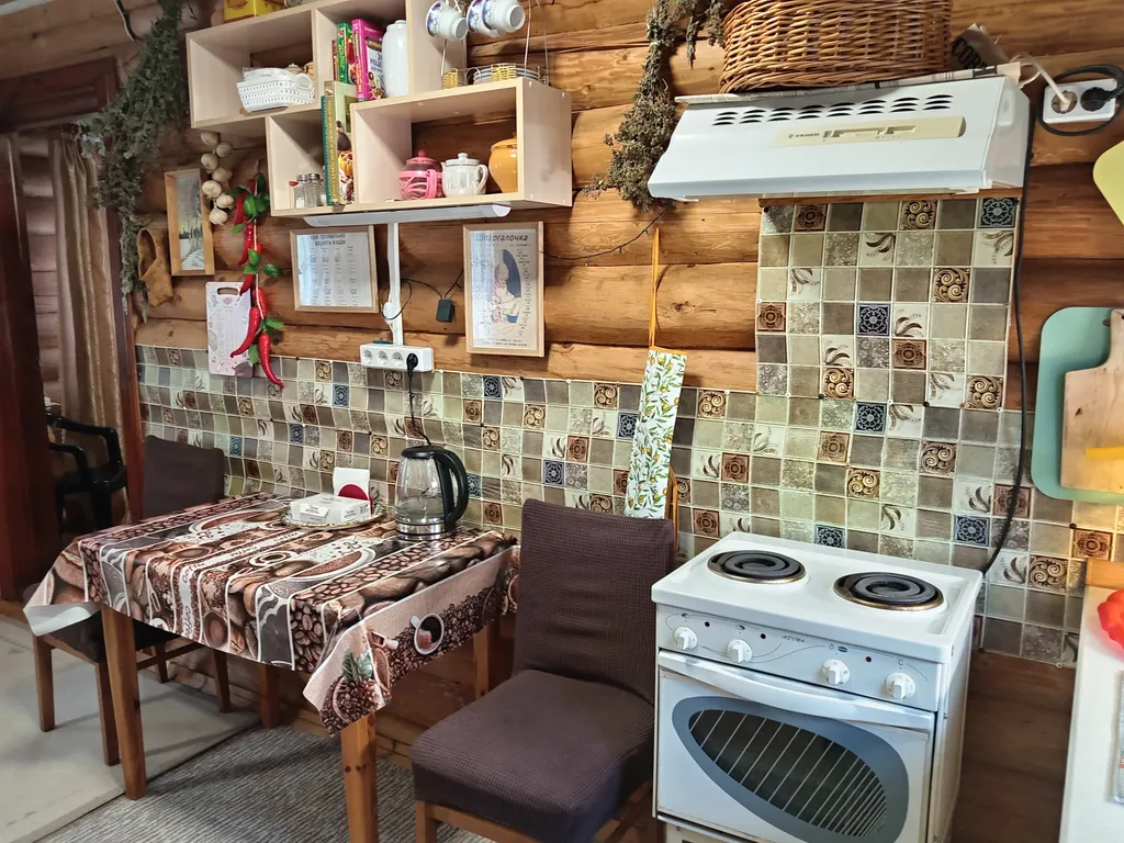 Домик с русской печкой и со всеми удобствами