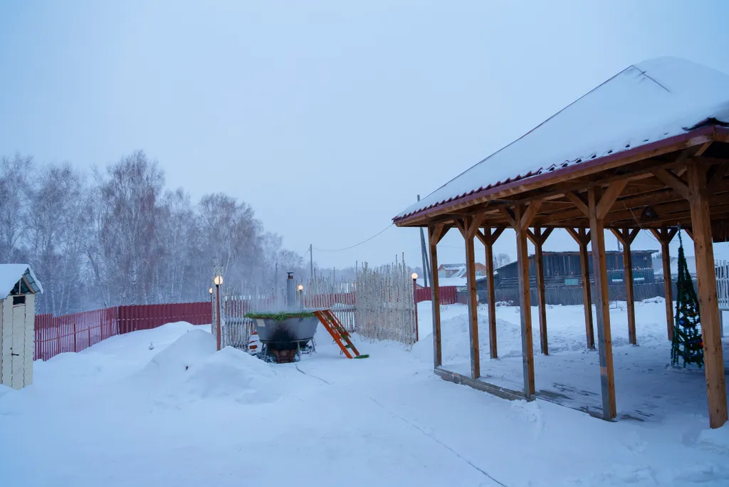 Дом с баней и чаном