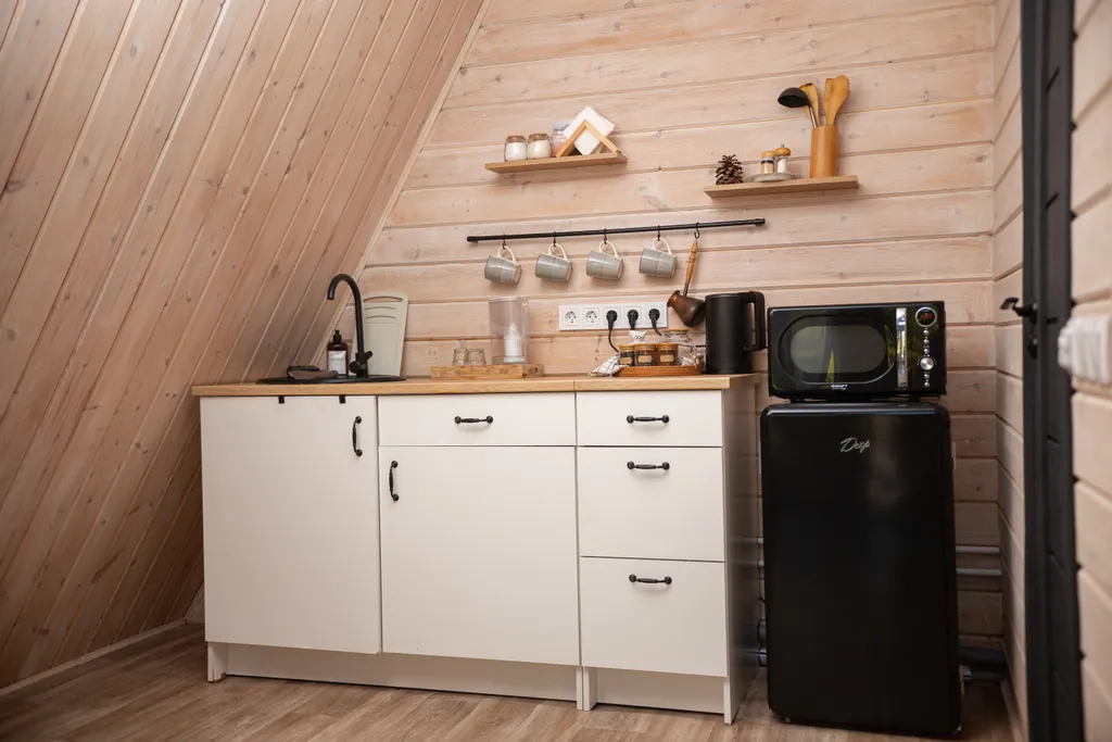 Сказочный дом для отдыха с панорамной банькой на дровах Hygge House