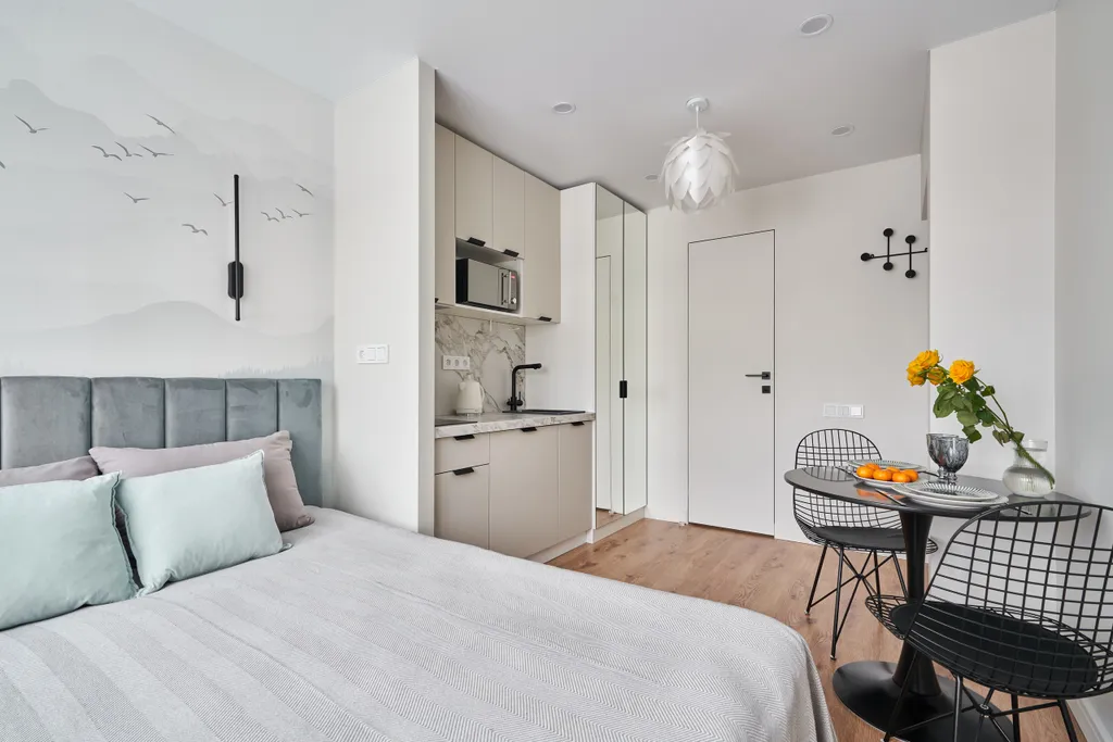 Современные апартаменты с видом на яхт клуб и канал имени Москвы