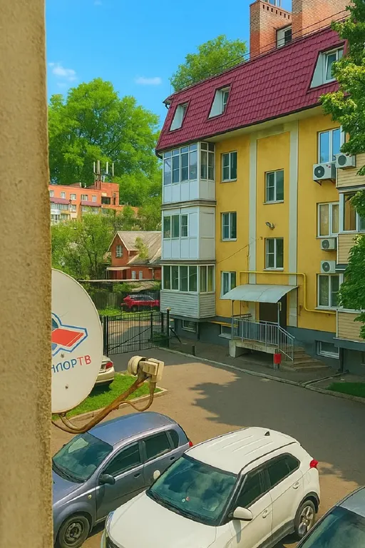 1-комнатная квартира в центре у достопримечательностей с закрытым двором