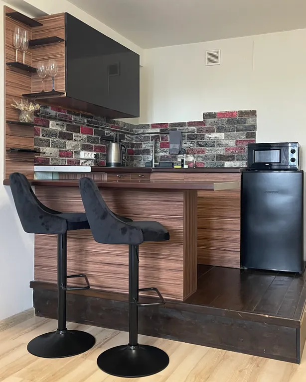 Студия для двоих с кондиционером с прекрасным видом на город