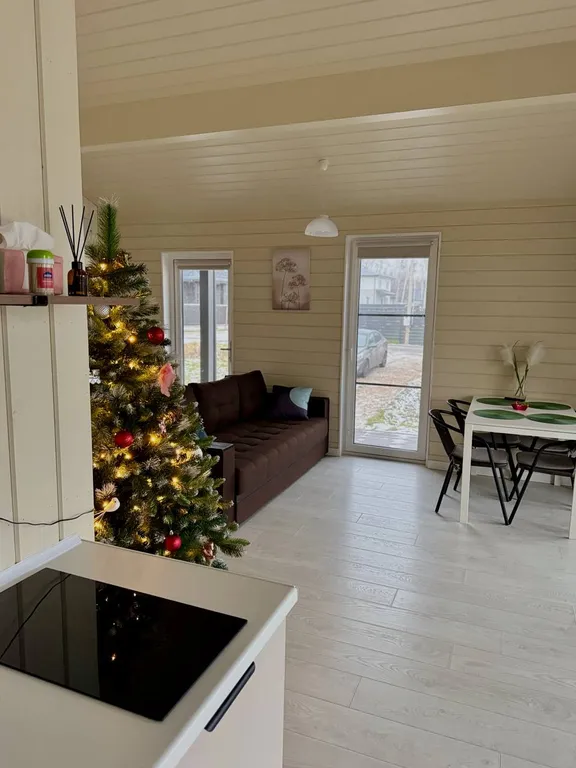 Новый дом с сауной и детской/спортивной площадкой