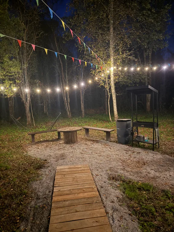 Просторный дом с видом на настоящий лес