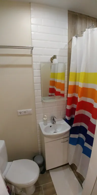 Уютная, персиковая студия рядом с Шереметьево