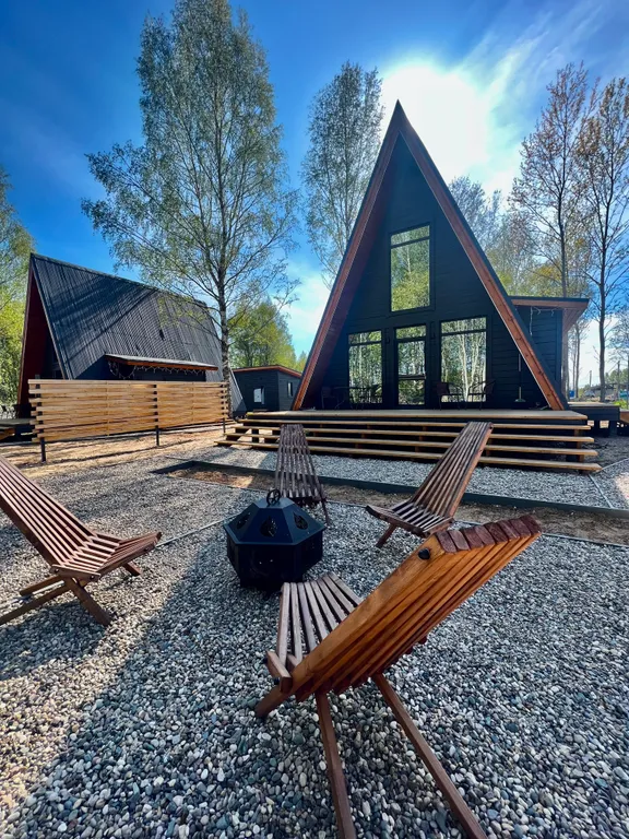 Коттедж Уютнейший A-frame с сауной Черника — аренда посуточно в Переславль-Залесский