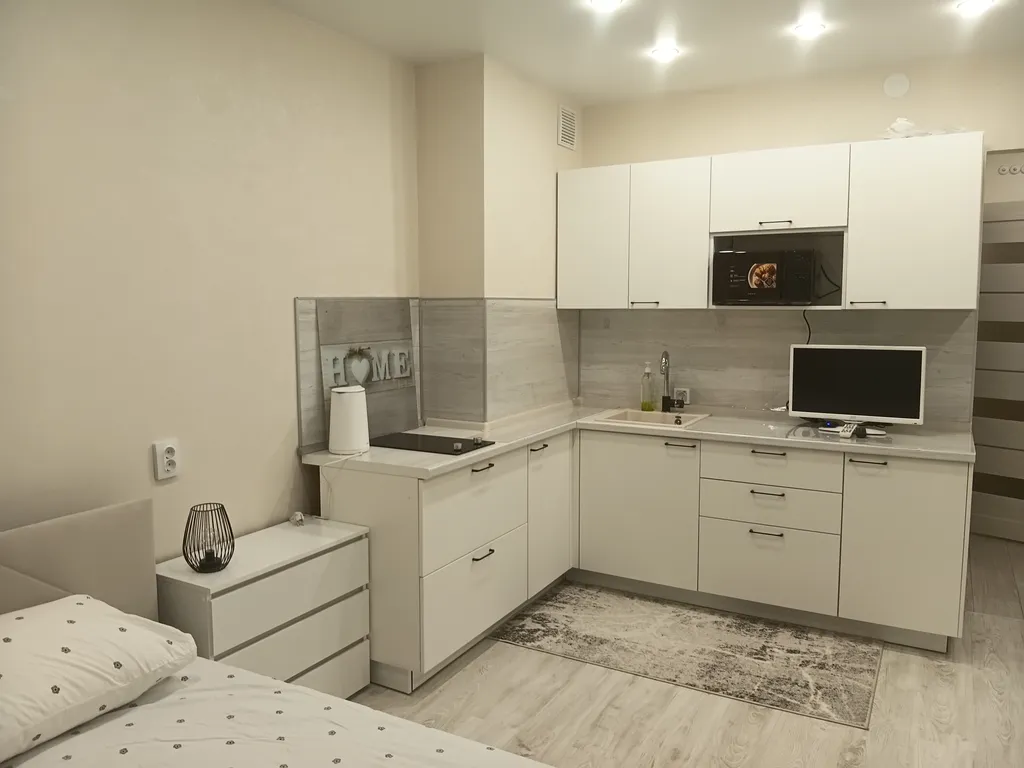 Студия у глобуса с 2 отдельными спальными местами