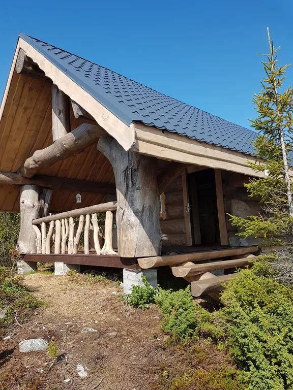 Шале из большого бревна