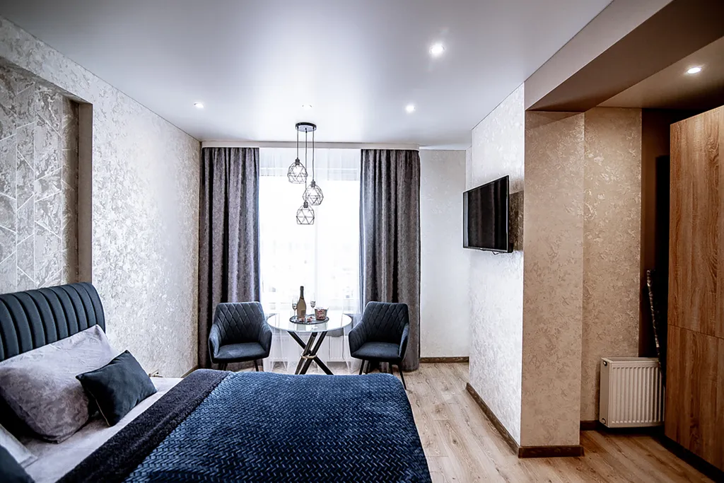 Уютная студия с прекрасным видом на город