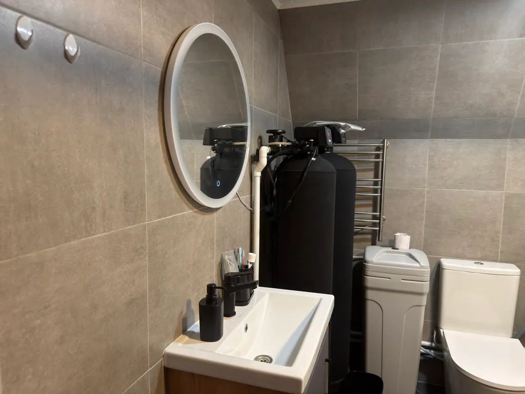 Уютный домик А-Фрейм с террасой и мангальной зоной