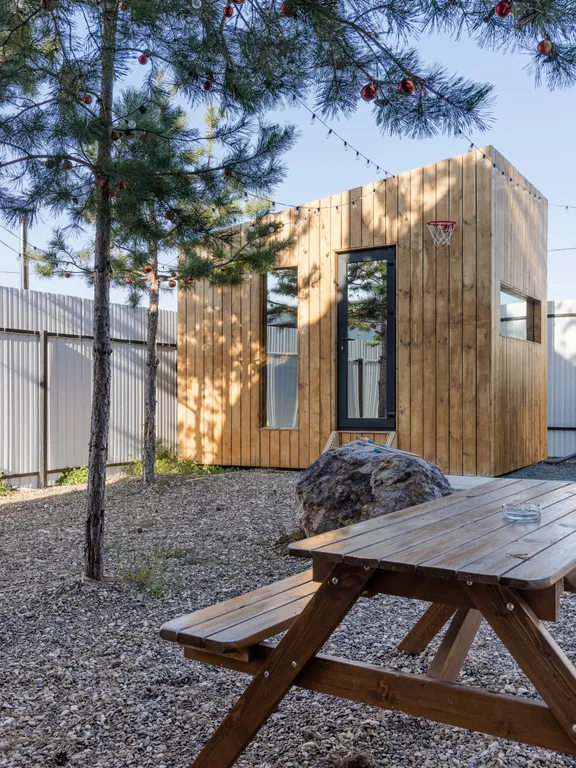 Дом Барн премиум класса с уникальным видом на горы и реку Сок