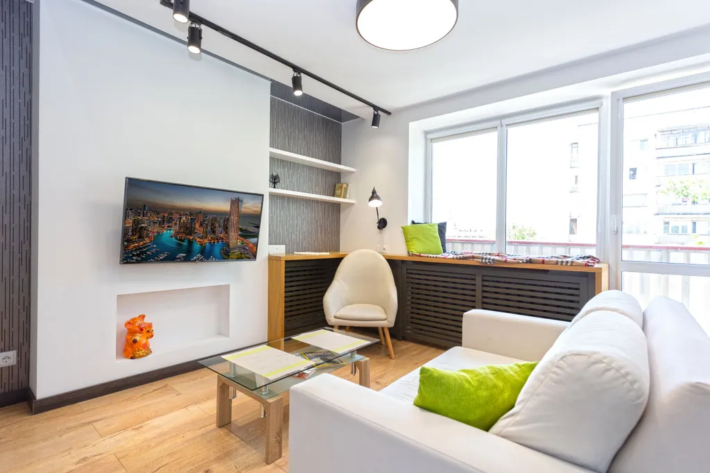 Современный апартамент с балконом рядом с метро Фрунзенская