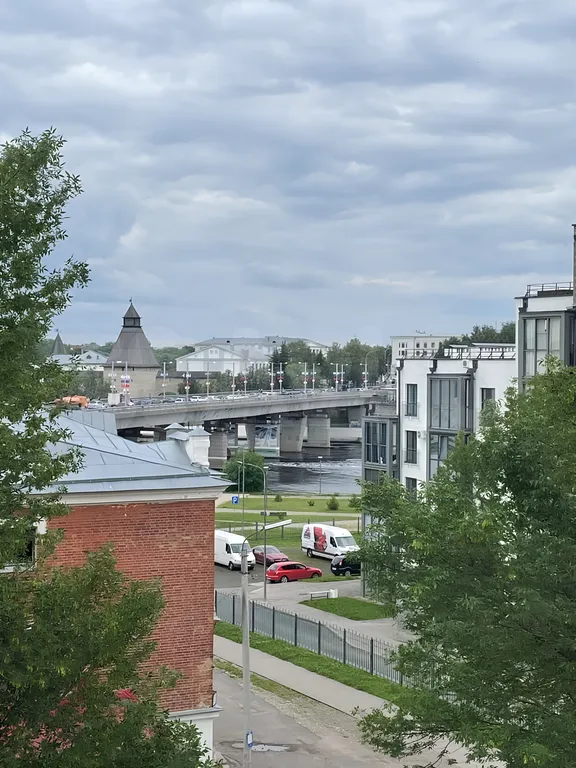 Двухкомнатные апартаменты с видом на Псковский Кремль