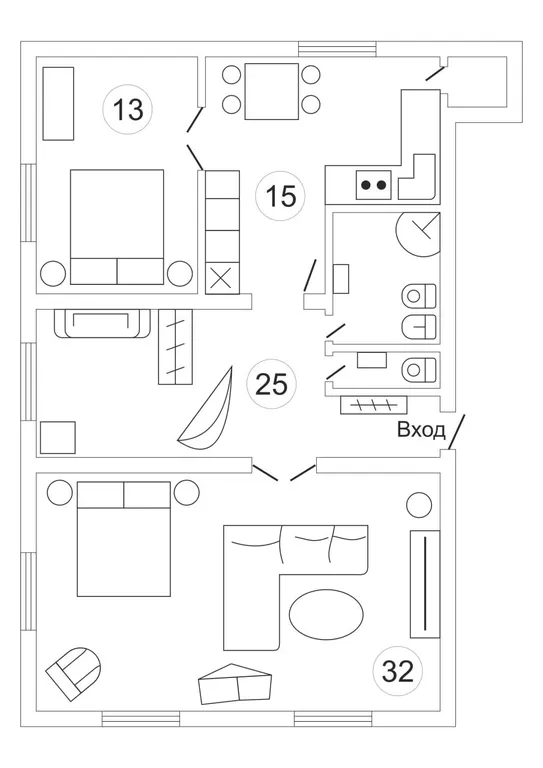 Квартира у моря в Особняке Гнездо