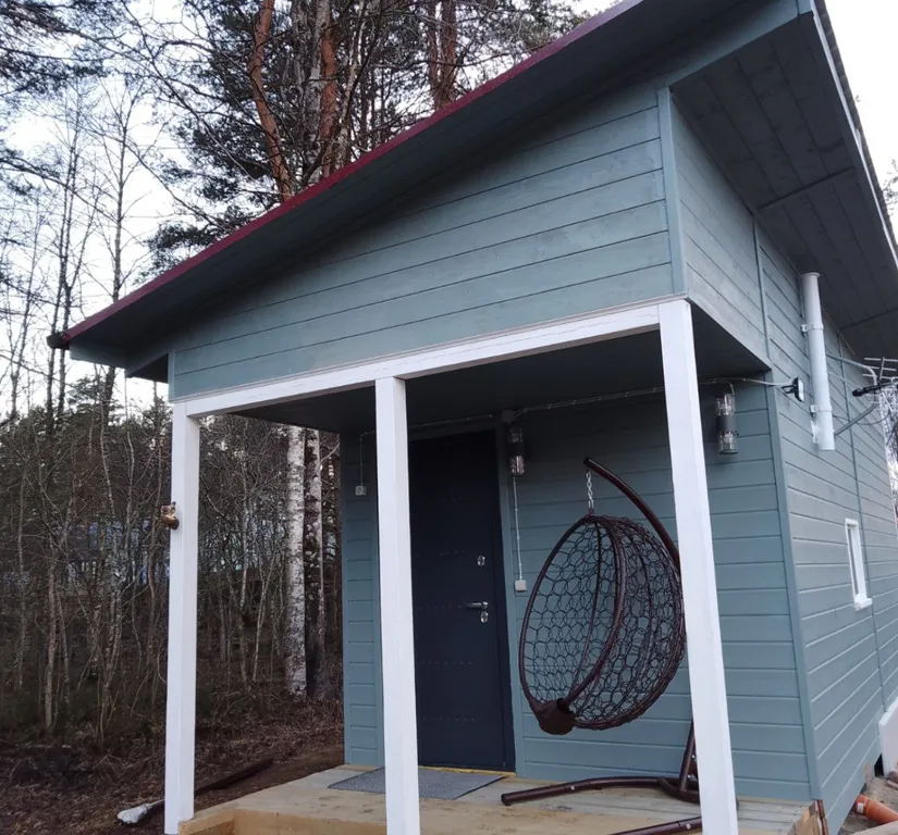 Уютный домик mikkola с видом на лес в Карелии