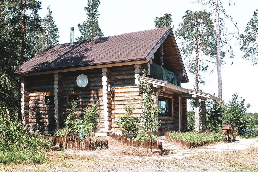 Коттедж Дом у озера из натурального дерева — аренда посуточно в Костомукша