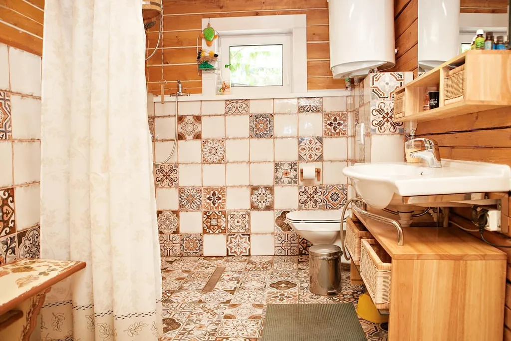 Домик-баня с камином