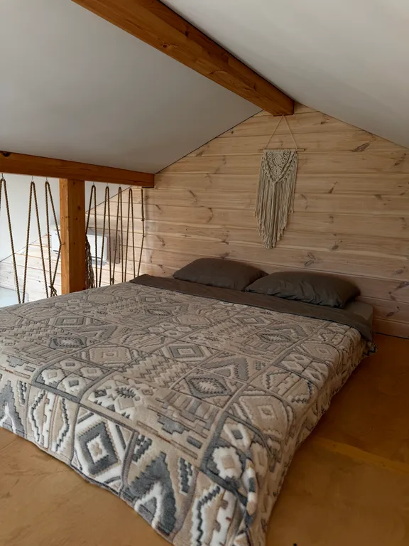 Панорамный дом с чаном под открытым небом и баней на дровах