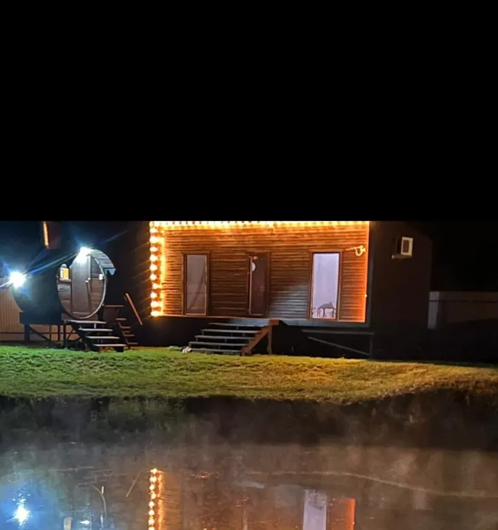 Коттедж Дом на берегу реки с чаном фурако и баней, с собственным прудом — Казань