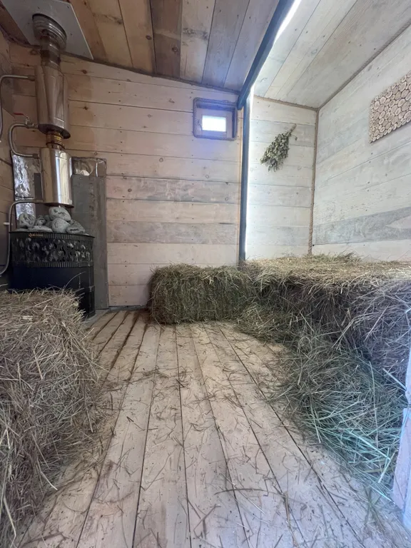 Коттедж Дом в виде юрты с травяной баней — Каблуково