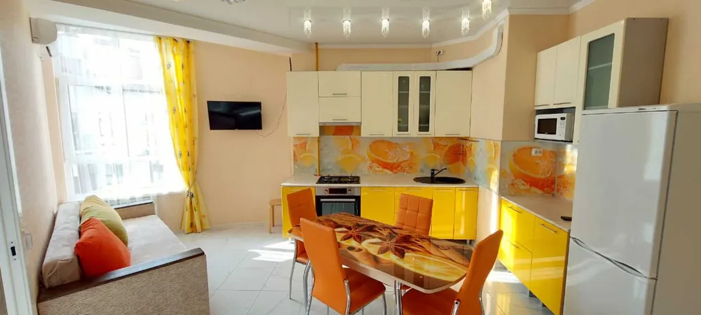 Квартира Квартира Евротрешка 80 кв.м  в 50 м. от моря, с великолепным видом на море — Геленджик