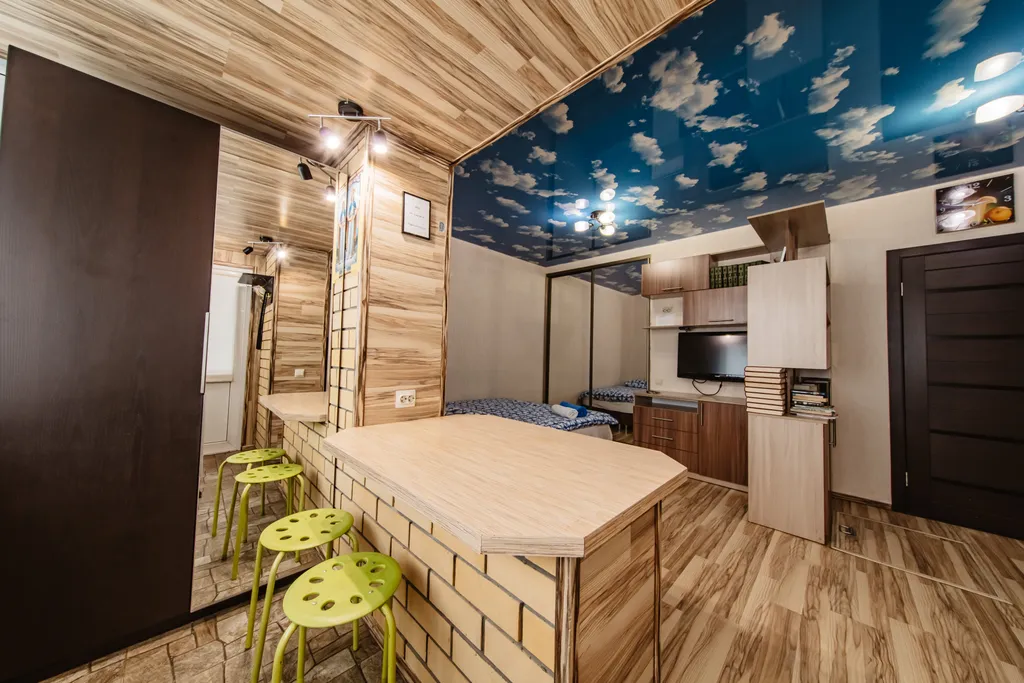 Студия 4 в новом доме, с закрытой парковкой, беседкой и мангалом