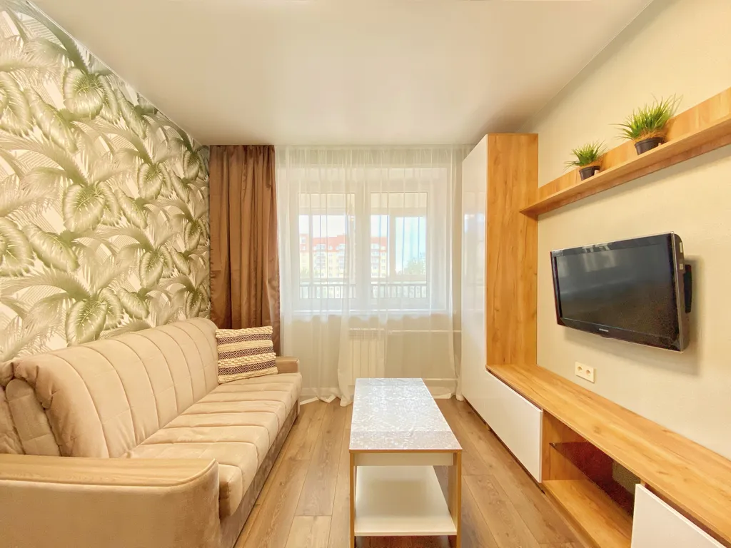 Уютная 1к квартира Апарт-Комфорт в новом ЖК, балкон с чил-зоной