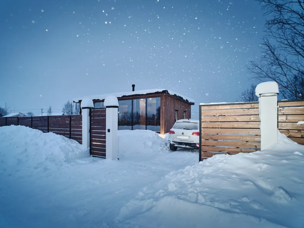 Уютный нoвый дом с сауной у горнолыжного склона "Морошка"