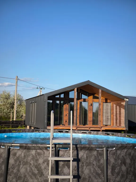 Коттедж с проектом с видом на Волгу с бесконтактным заселением