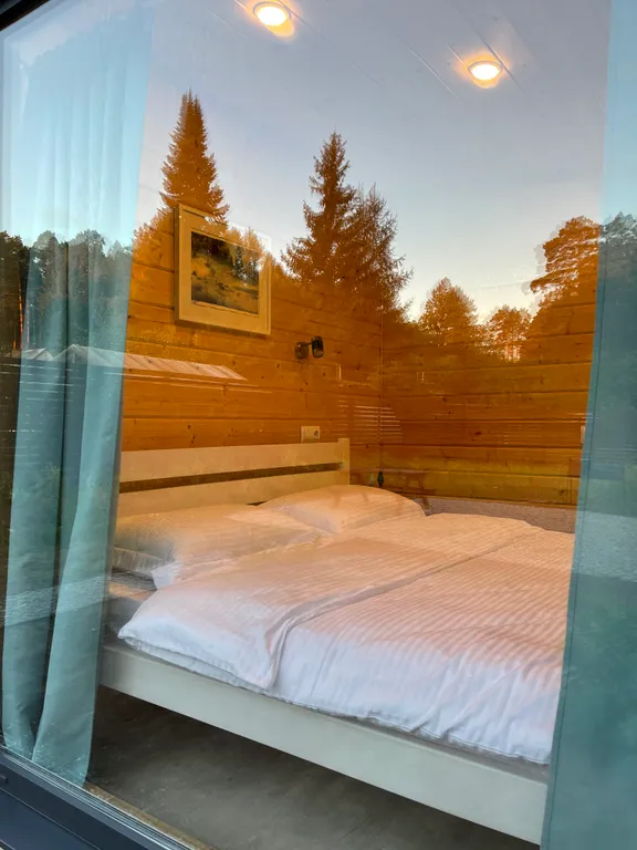 Дом с баней у леса