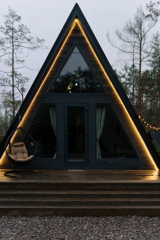 Коттедж Дом A-Frame в Раздолье с сибирским чаном — аренда посуточно в Всеволожск