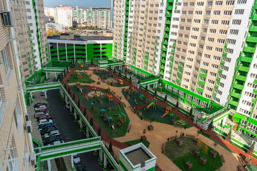 Квартира Апартаменты Бирюзовая нежность с панорамным видом, у парка Галицкого — Краснодар