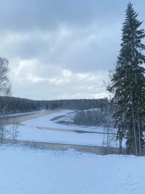 Домик на берегу реки