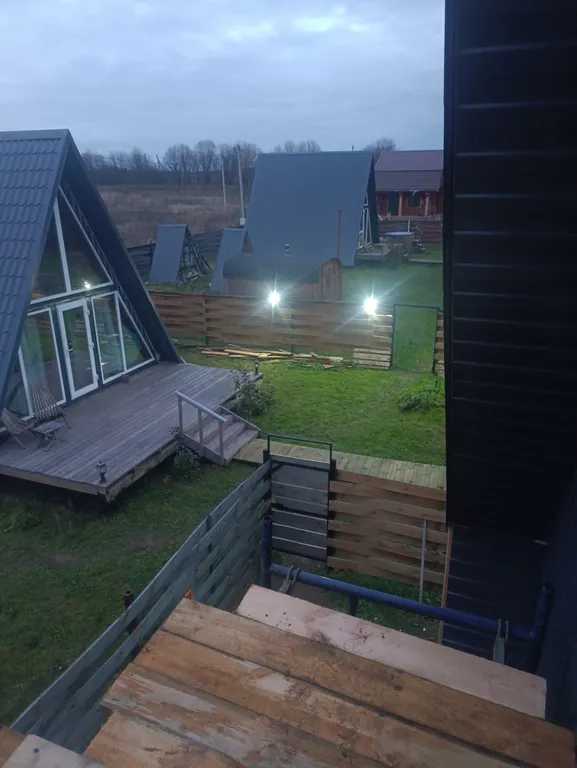 Домик А-Фрейм в деревне