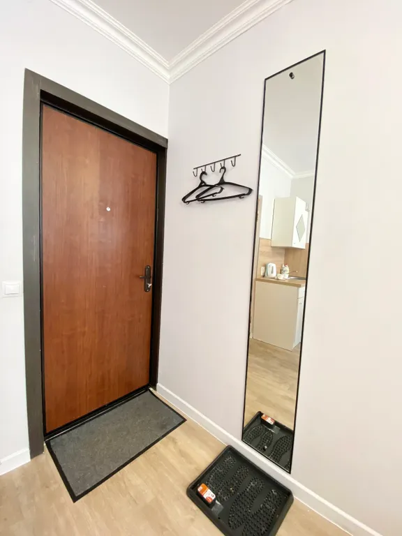 Уютная студия с видом на город