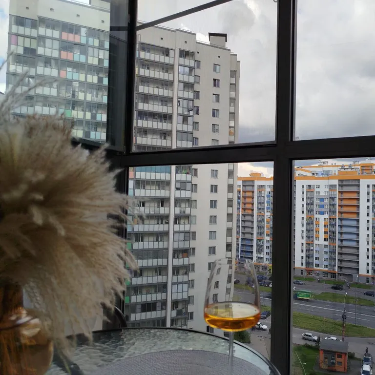 С видом на город