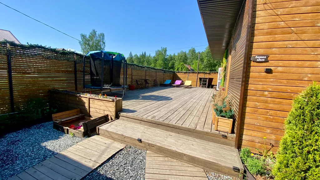 Домик Рокс с баней, банным чаном и чашей для купания