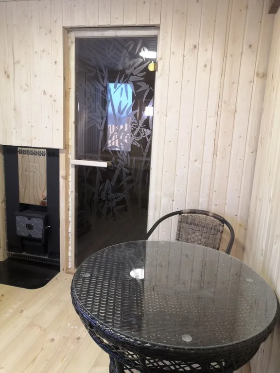 Просторный дом Барн-хаус с русской баней и беседкой с мангальной зоной