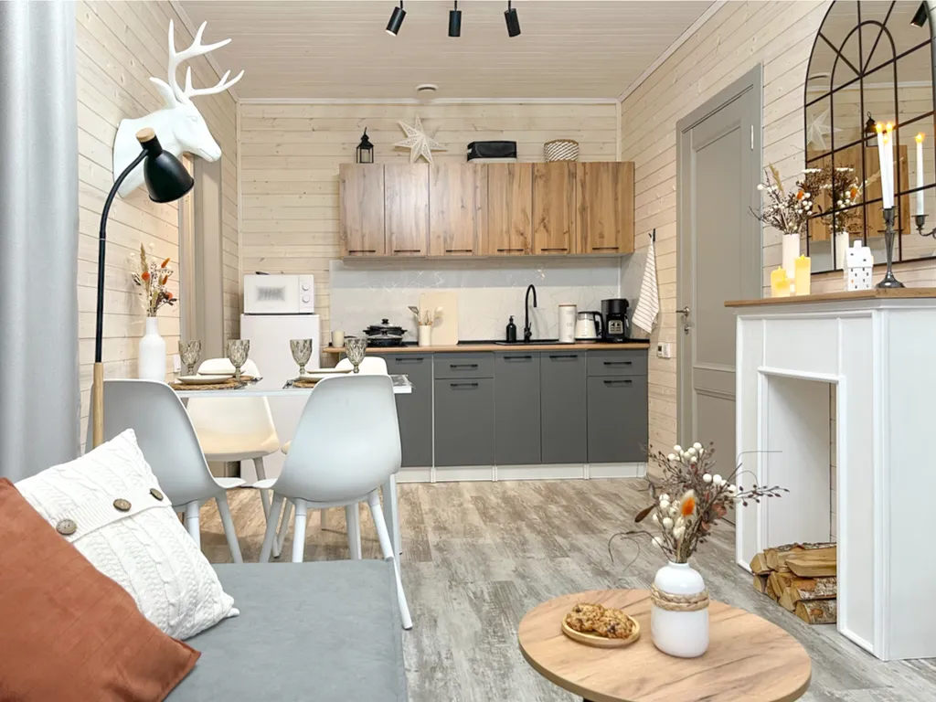 Коттедж Сканди дом с фотозонами и сауной у залива — Санкт-Петербург