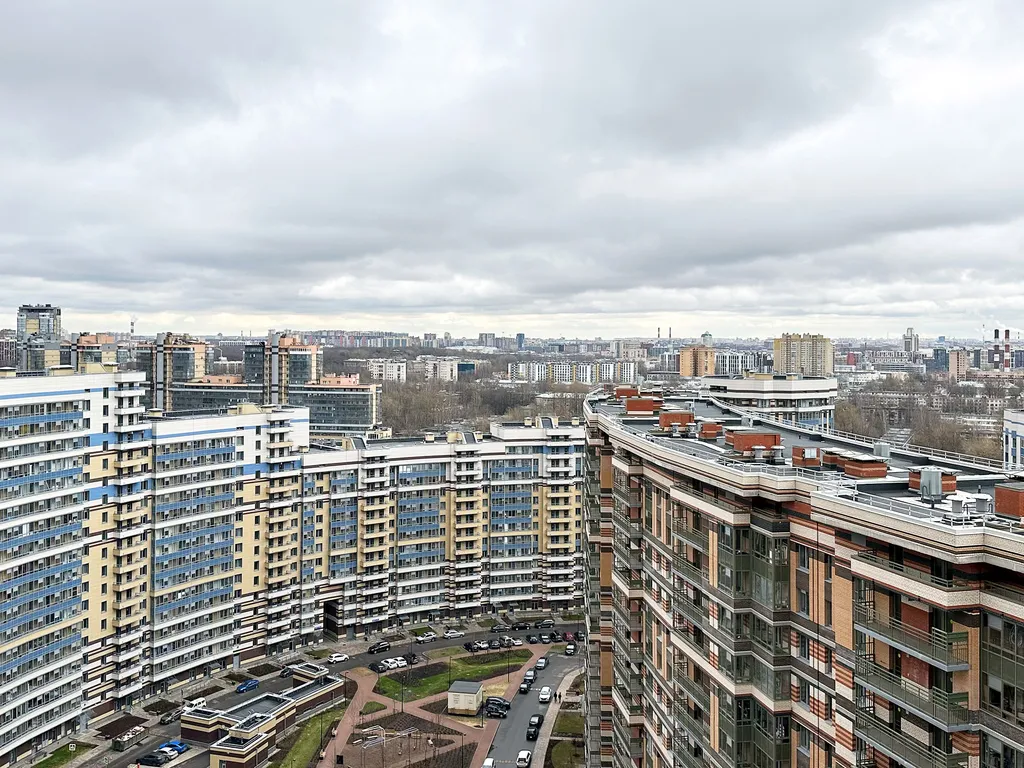 Квартира Квартира Светлая и уютная студия На высоте с кондиционером — Санкт-Петербург