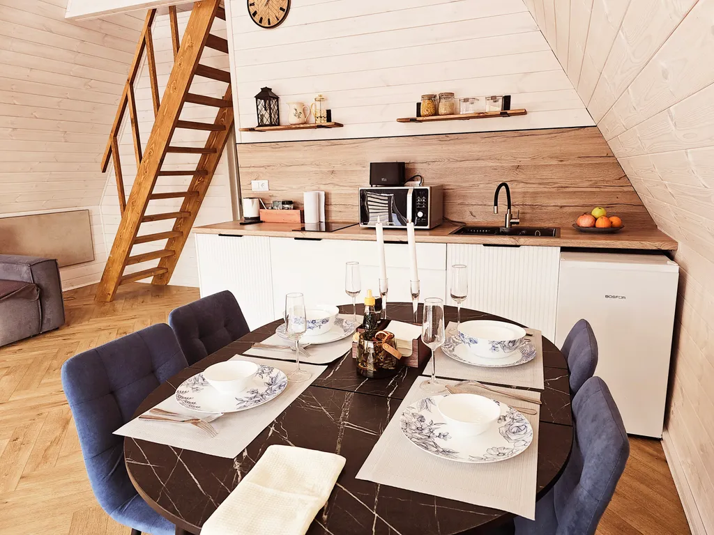 Дом 56m2 — чан, кухня, Wi-Fi
