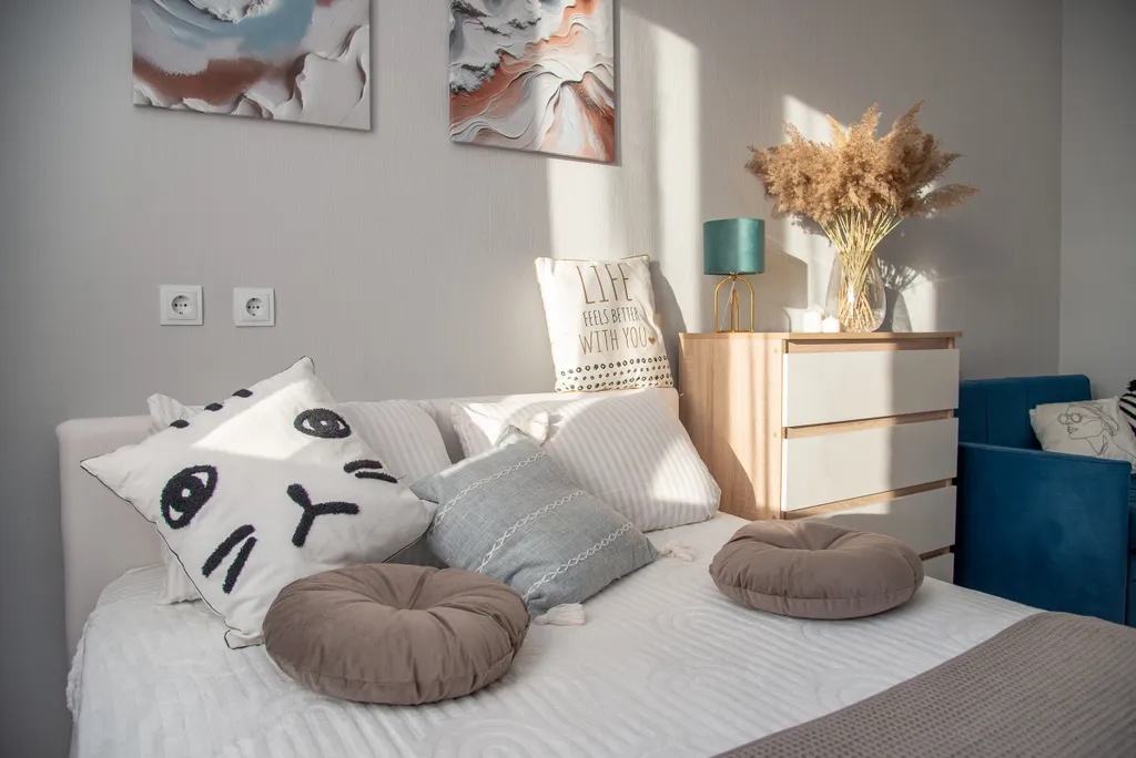 Студия с лоджией на Тенистой 8Б для 4 гостей