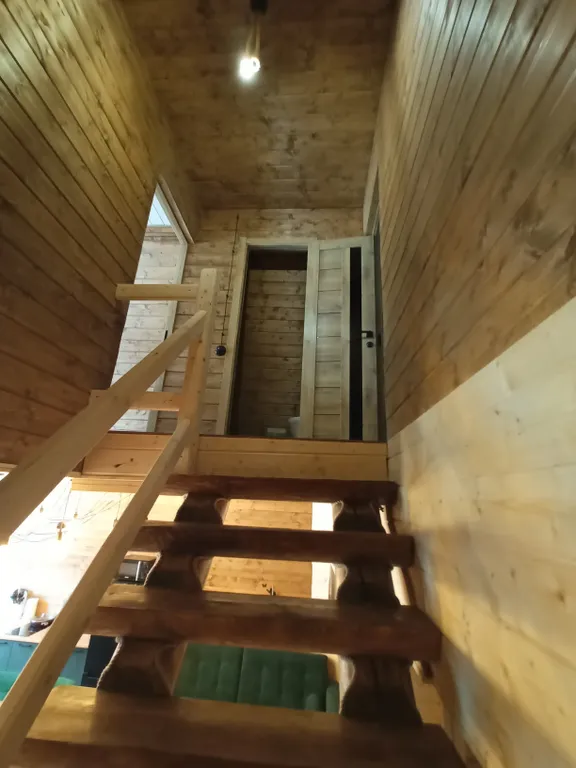 Домик в стиле А-frame шалаш