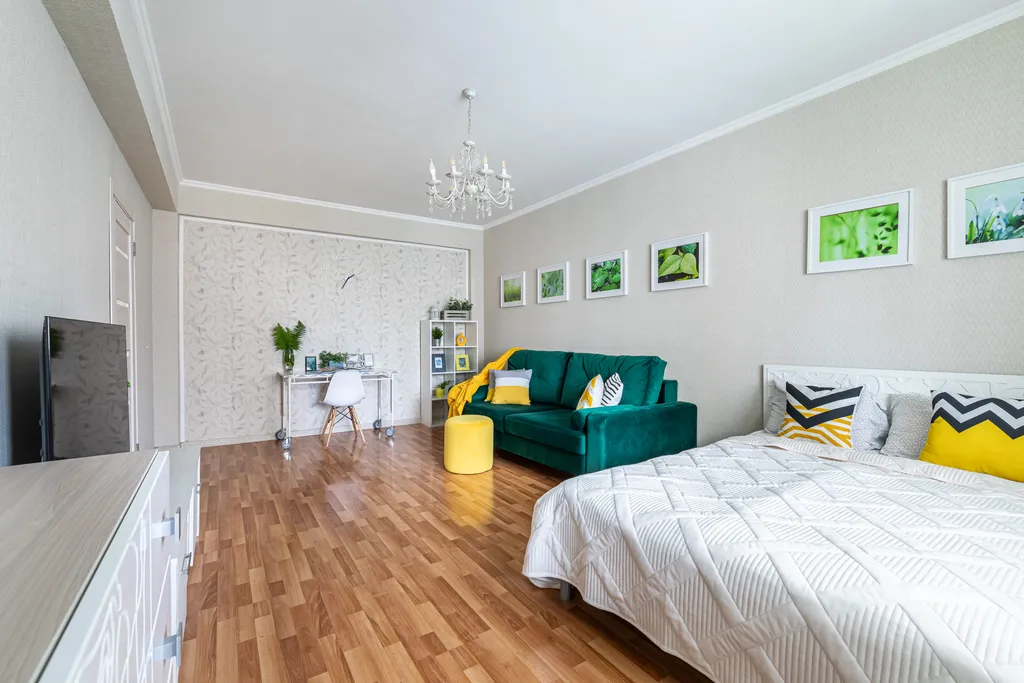 Уютная большая квартира с балконом для приятных вечеров