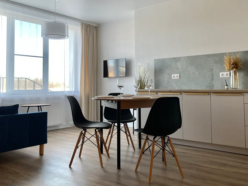 Квартира Квартира-студия, 46кв.м , 2 кровати — Великий Новгород