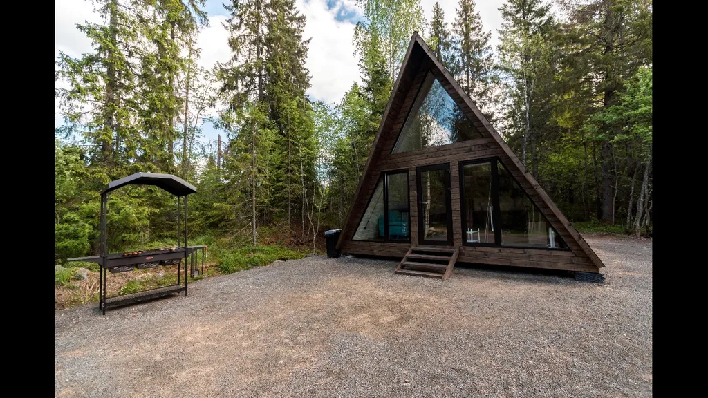 А фрейм 2 c видом на лес