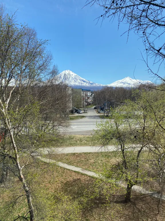 Квартира с видом на вулкан